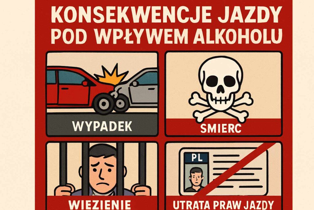 Konsekwencje jazdy po alkoholu